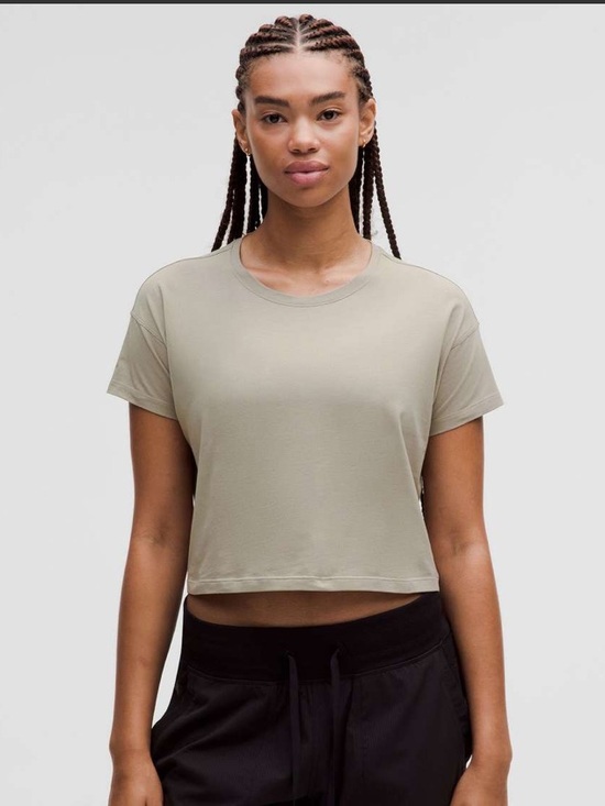 lululemon athletica Tops - lululemon🍋 Cates Tee in Riverstone Size 12 NWT Pima Cotton